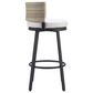 Zuo Modern Midnight Wave Patio Barstool in White, , large