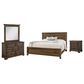 Viceray Collections Cool Rustic 4-Piece King Plank Bedroom Set in Mink, , large