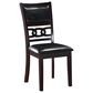 New Heritage Gia Dining Side Chair with Ebony Faux Leather Cushion, , large
