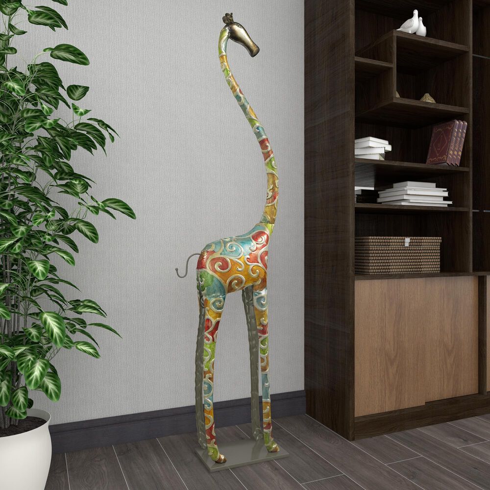 Maple and Jade Giraffe Sculpture in Multicolor, , large