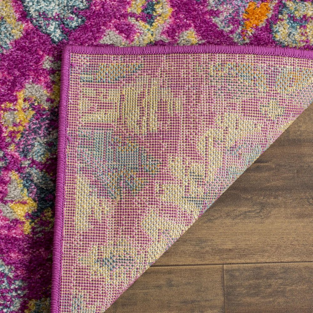 Safavieh Madison MAD144F 2&#39;3&quot; x 3&#39;11&quot; Fuchsia and Blue Scatter Rug, , large