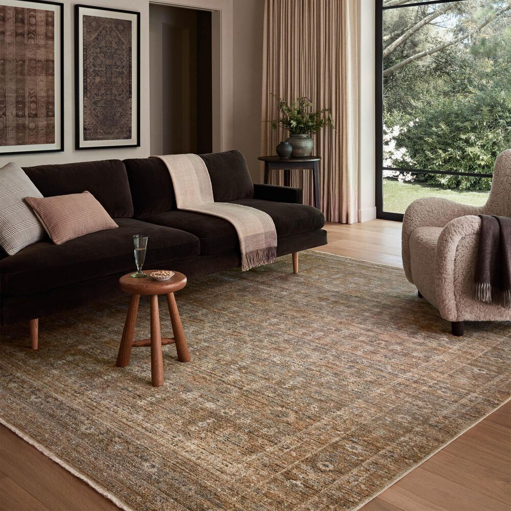 Amber Lewis x Loloi Molly Gold and Blue 2'7" x 7'9" Runner, , large