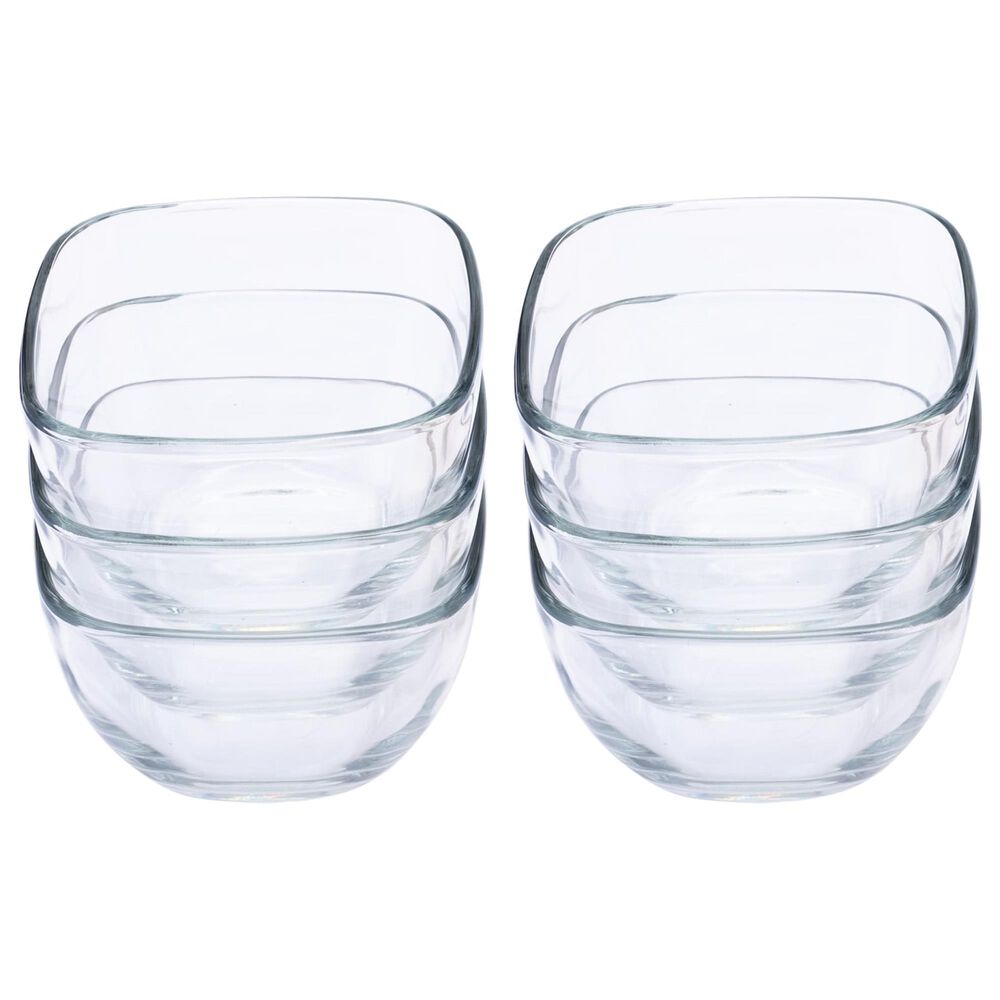 Libbey Glass Serve It 2-Cup Glass Storage Bowls in Clear (Set of 6), , large
