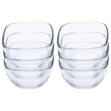 Libbey Glass Serve It 2-Cup Glass Storage Bowls in Clear (Set of 6), , large