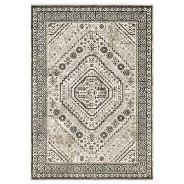 Oriental Weavers Georgia Medallion 659C0 3"10" x 5"5" Ivory and Gray Area Rug, , large