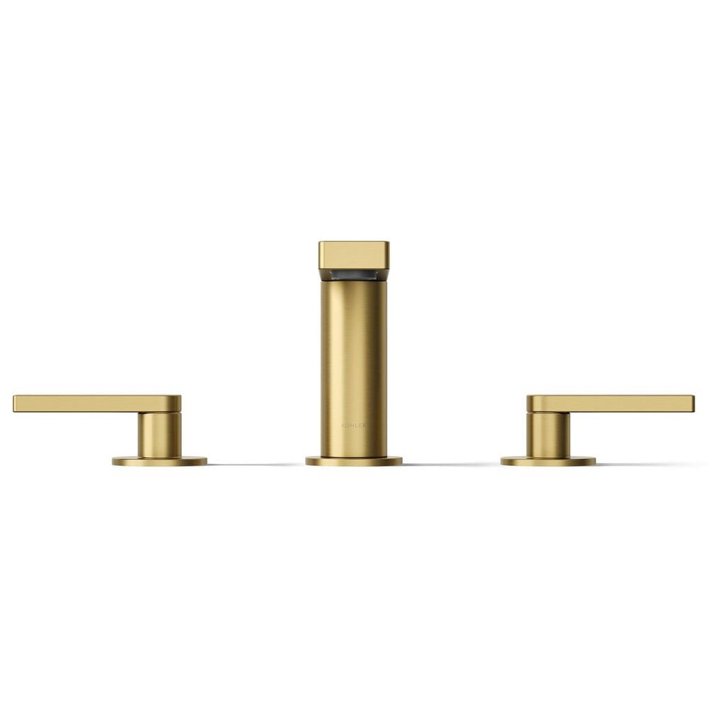 Kohler Composed Widespread Bathroom Sink Faucet in Vibrant Brushed Moderne Brass, , large