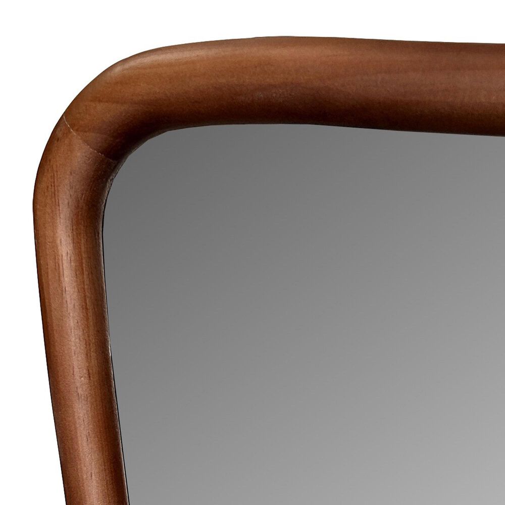 Howard Elliott Waveform Rectangular Mirror in Brown, , large