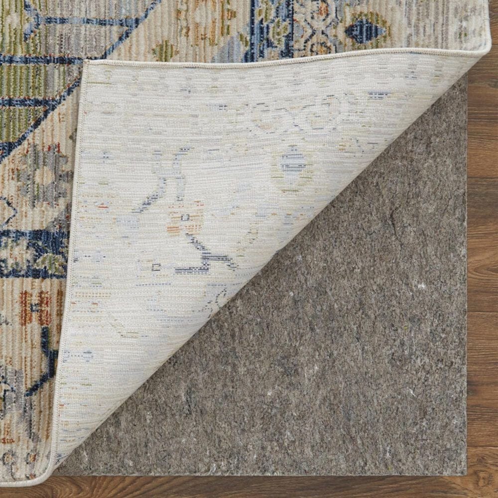 Feizy Melrose 2&#39;6&quot; x 7&#39;3&quot; Ivory and Green Runner, , large