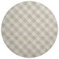Dalyn Rug Company Soft Essentials Plaid Ivory 8" Round Indoor/Outdoor Area Rug, , large
