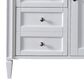 James Martin Vanities Brittany 36" Single Bathroom Vanity in Bright White with 3 cm Carrara White Marble Top and Rectangle Sink, , large