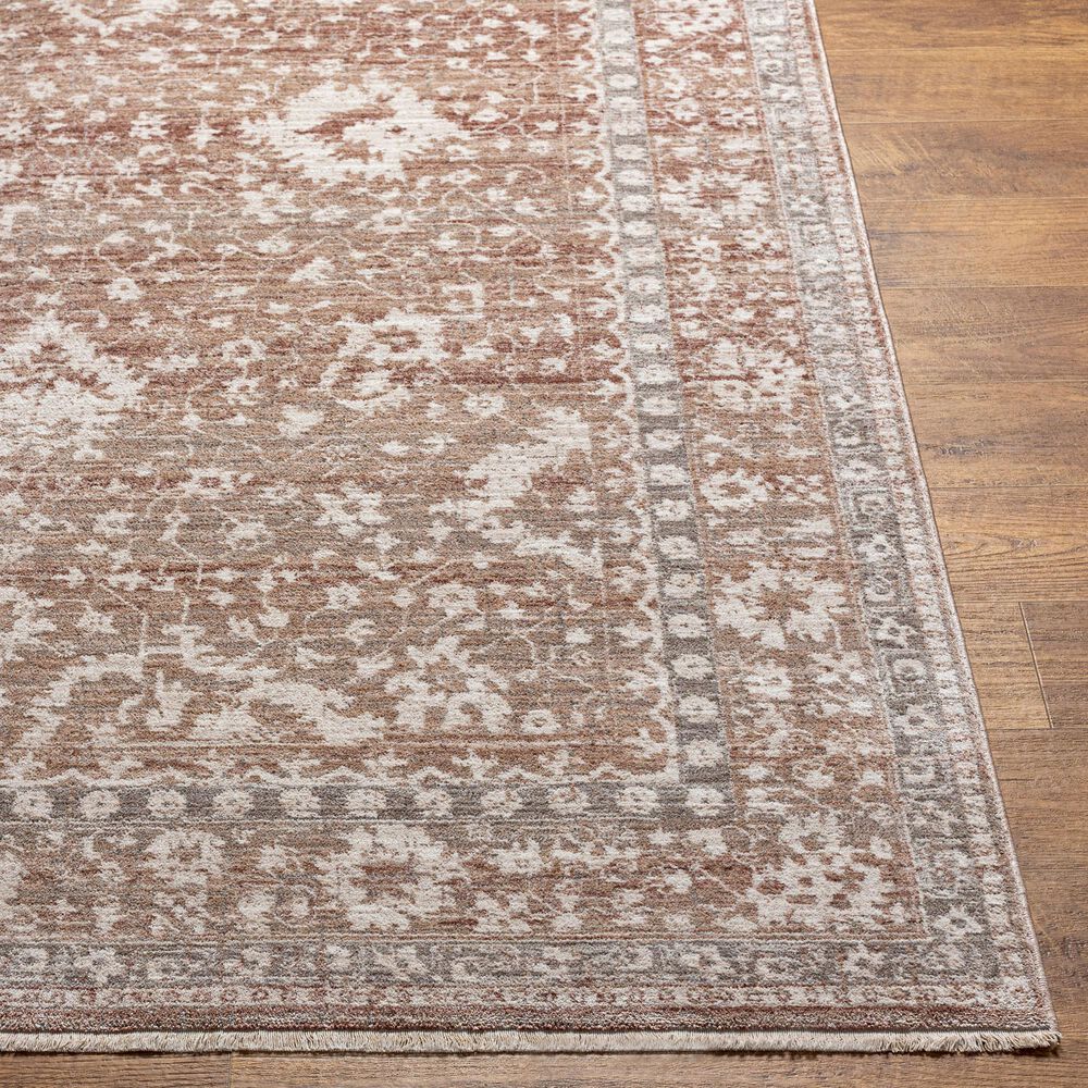 Surya Carlisle 2&#39;11&quot; x 10&#39; Dusty Pink, Ivory, Pale Blue, Sage, Olive and Medium Brown Runner, , large