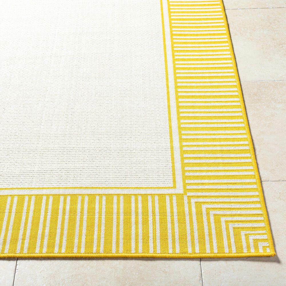 Surya Alfresco 2&#39;5&quot; x 11&#39;10&quot; Pearl, Saffron, Beige and Tan Indoor/Outdoor Runner, , large