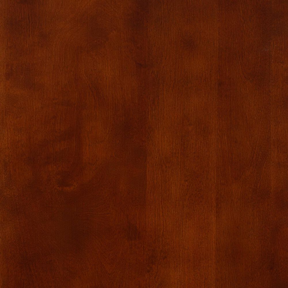 Linon Home Decor Burke Folding TV Tray Table Set with Stand in Dark Cherry and Chrome (Set of 4), , large