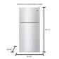 Maytag 21 Cu. Ft. 33-In Wide Top Freezer with PowerCold Feature in Stainless Steel, , large