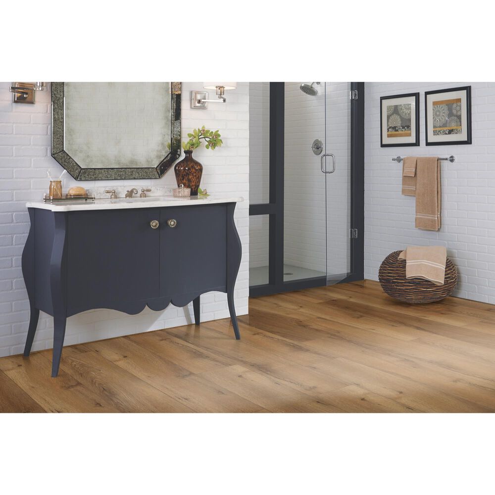 Happy Feet International Mustang Gunstock Oak 7" x 48" Luxury Vinyl Plank, , large