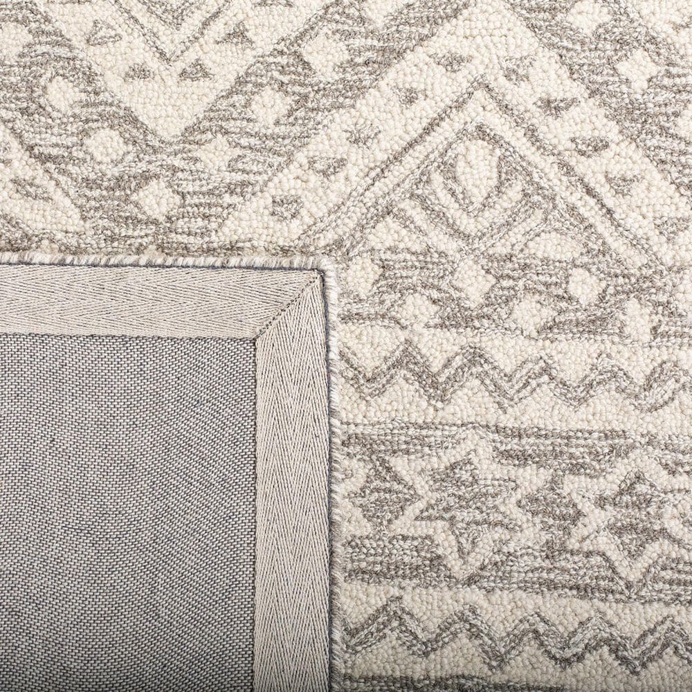 Safavieh Micro-Loop 5&#39; x 8&#39; Dark Gray and Ivory Area Rug, , large