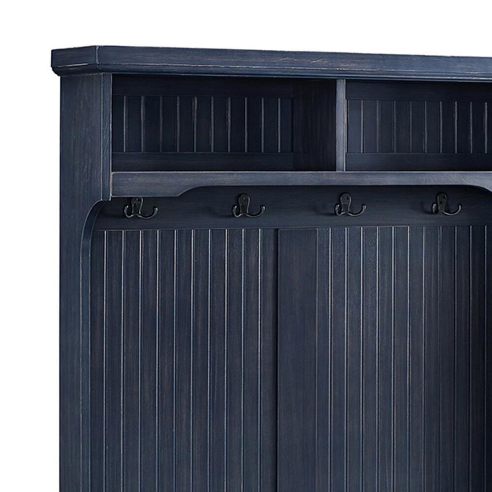 Crosley Furniture Seaside Hall Tree in Navy NFM