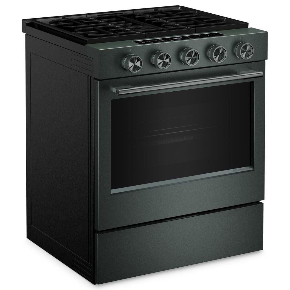 KitchenAid 5.0 Cu. Ft. Smart Slide-in Gas Range with Convection Cooking Modes and 2-in-1 Burner in Juniper, , large