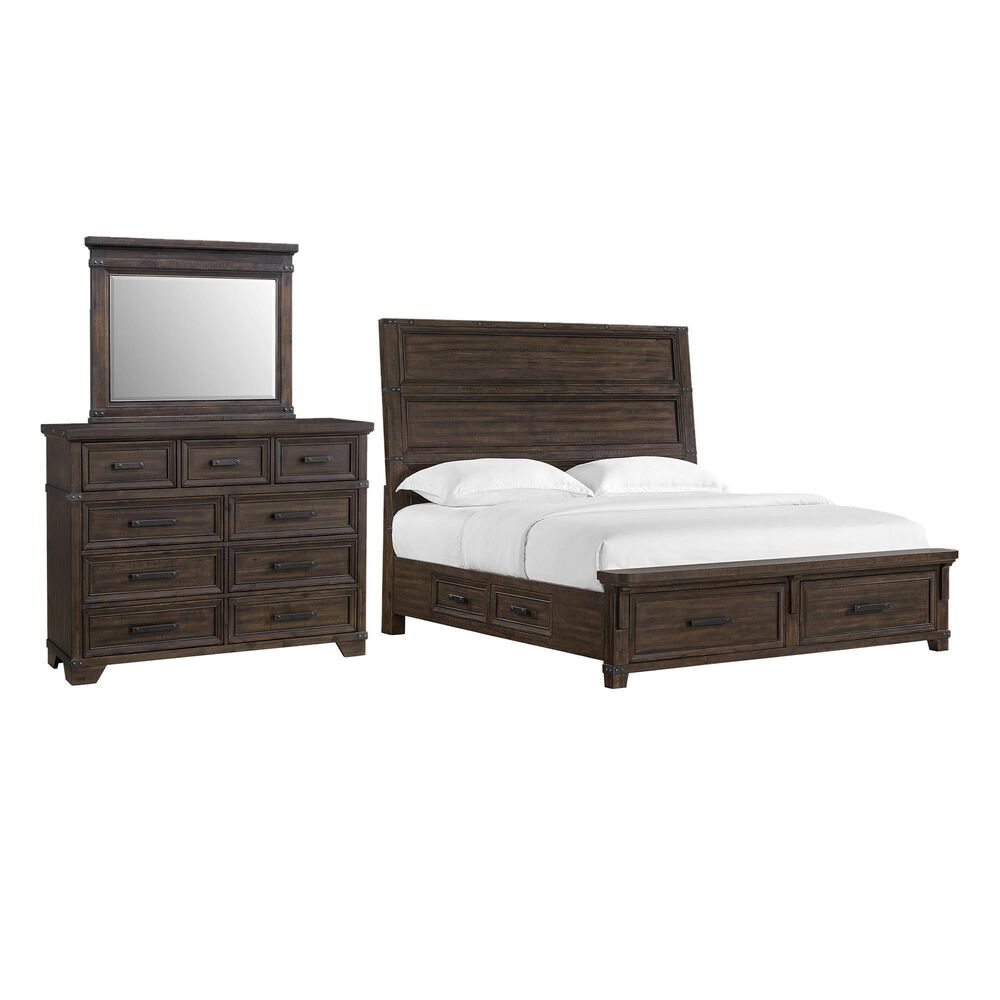 Mayberry Hill Colorado City 3-Piece King Bedroom Set in Charcoal, , large