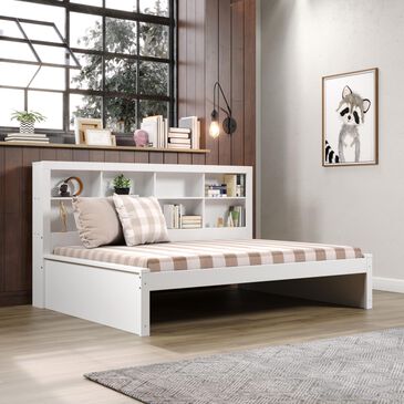 Forest Grove Full Bookcase Bed White, , large