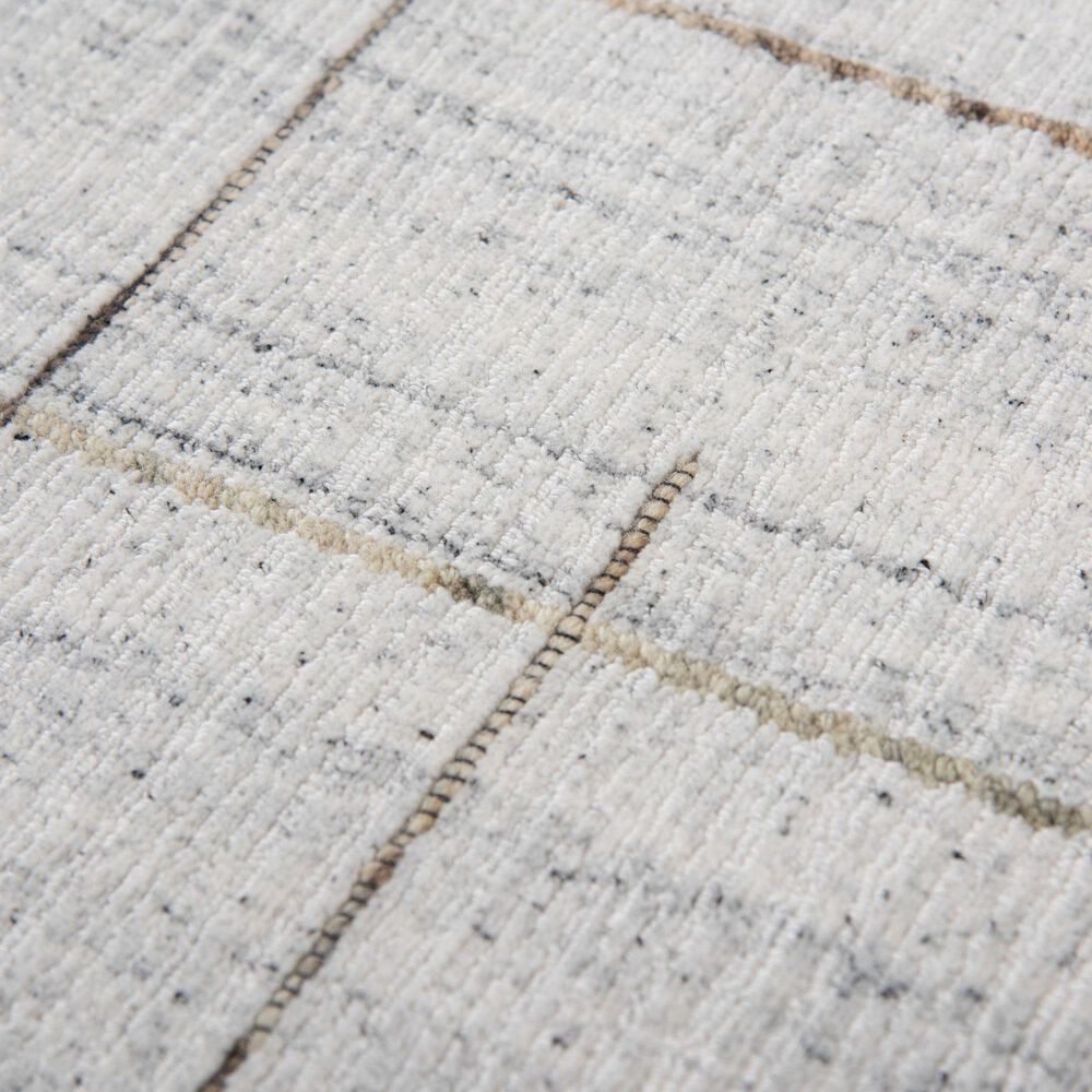 RIZZY Kiki Ivory, Beige and Charcoal 4' x 6' Area Rug, , large