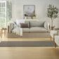 Nourison Courtyard Black and White 2"2" x 8" Indoor/Outdoor Runner, , large