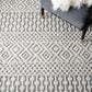 Safavieh Natura NAT852Z 8" x 10" Ivory and Black Area Rug, , large