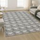 Dalyn Rug Company Soft Essentials Chevron Gray 8" x 10" Area Rug, , large