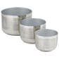 Maple and Jade Planter in Brushed Silver (Set of 3), , large