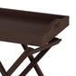 Timberlake Lavish Home Folding End Table in Brown, , large