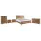 Riva Ridge Cyrus California King Sleigh Bed with Dresser Chest and 2 Nightstands in Almond Bisque, , large