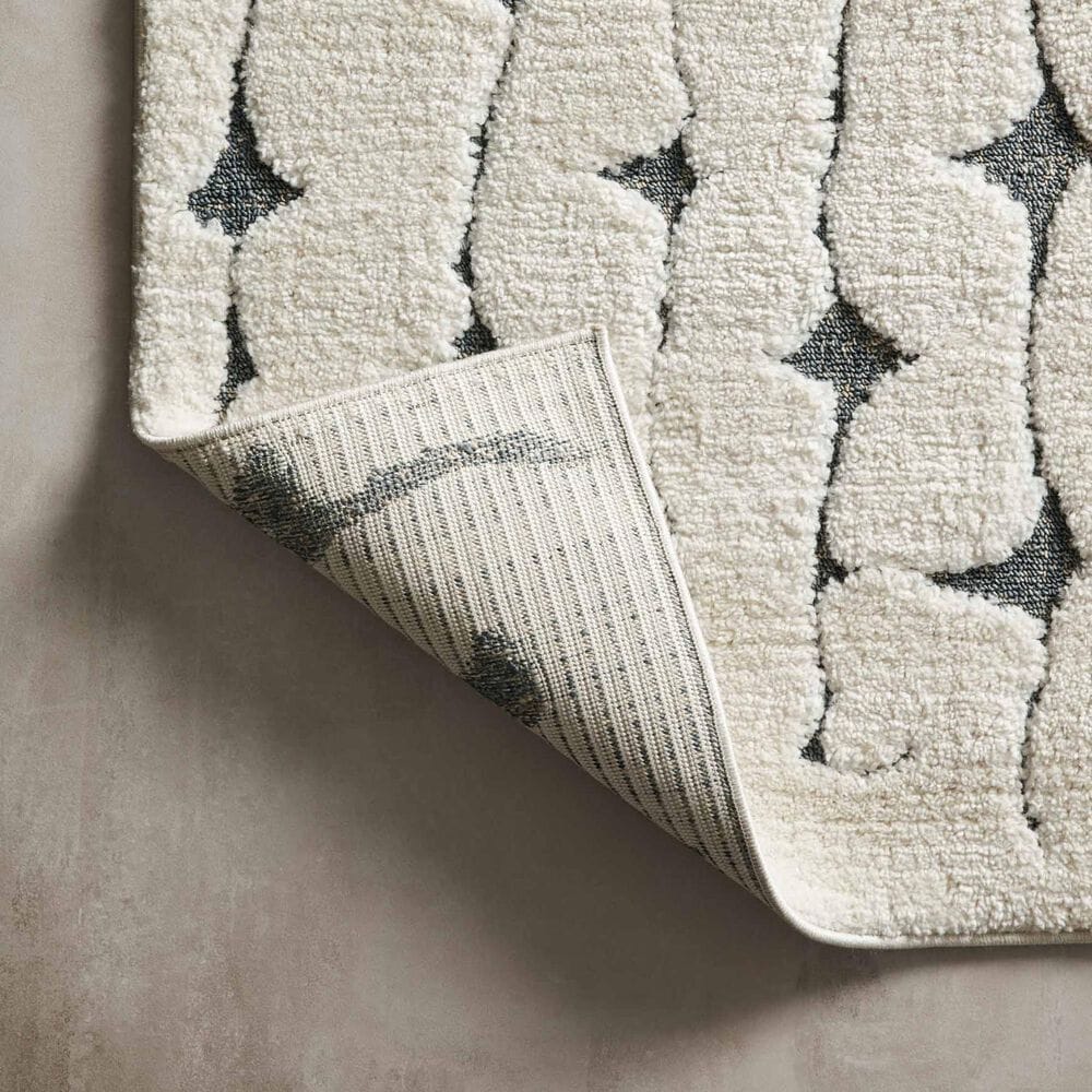 Loloi II Hagen 2&#39;7&quot; x 4&#39; White and Navy Area Rug, , large