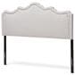 Baxton Studio Nadeen Full Upholstered Headboard in Greyish Beige, , large