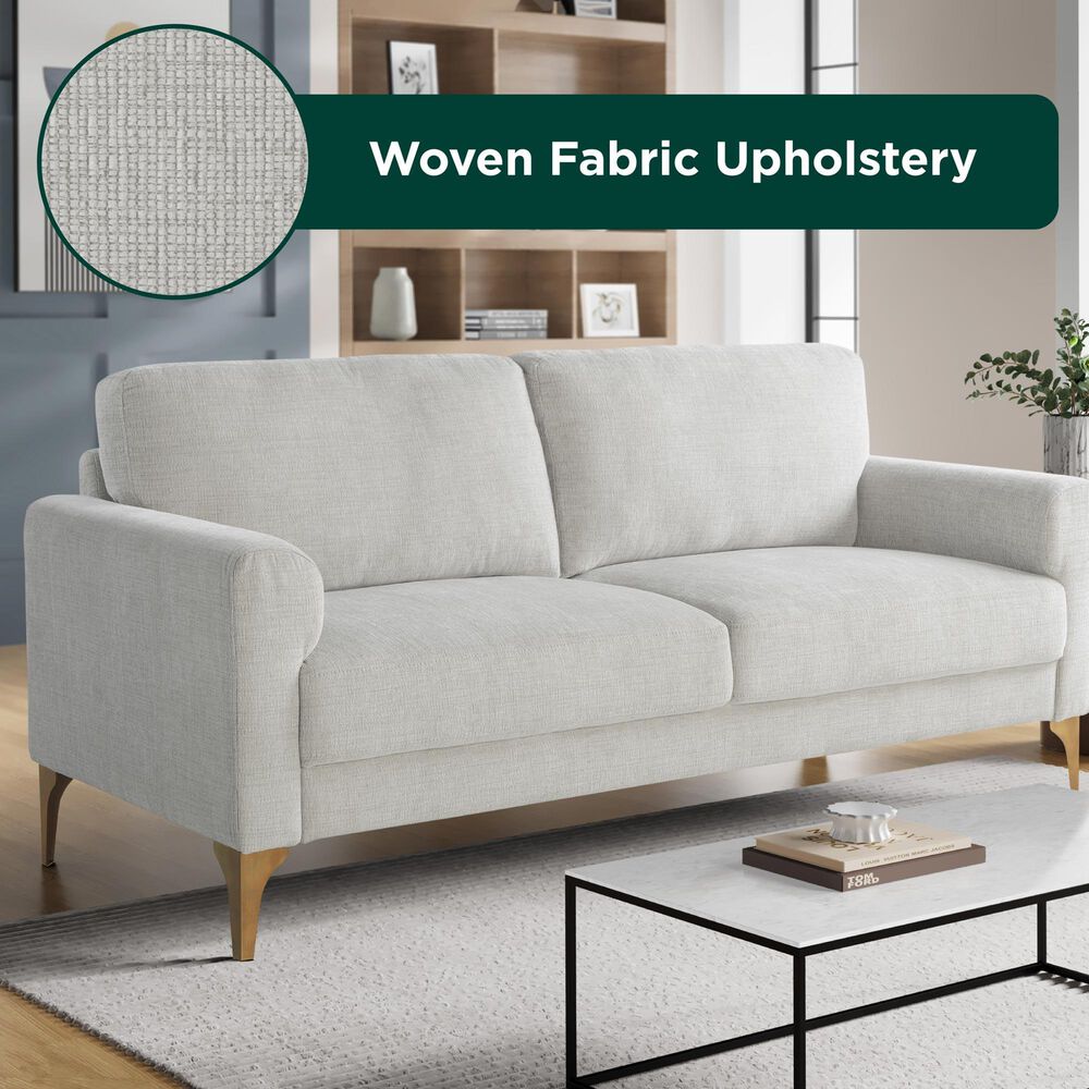 Lifestyle Solutions Mercer Stationary Sofa in Ivory, , large