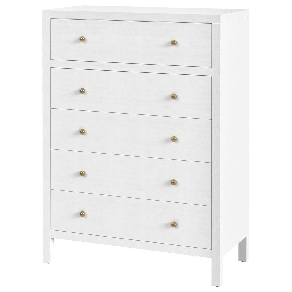 Butler Specialty Company Nora 5-Drawer Tall Dresser in White, , large