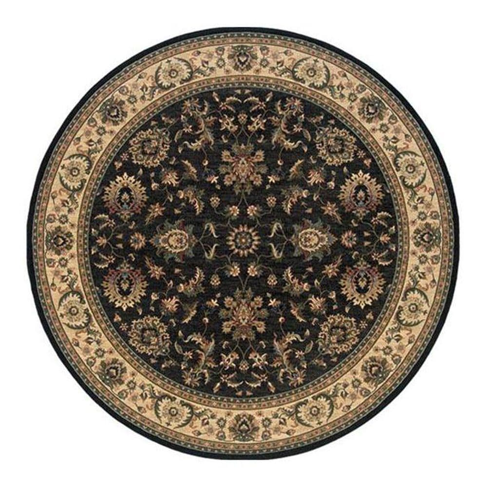 Oriental Weavers Ariana 311K 6" Round Black Area Rug, , large