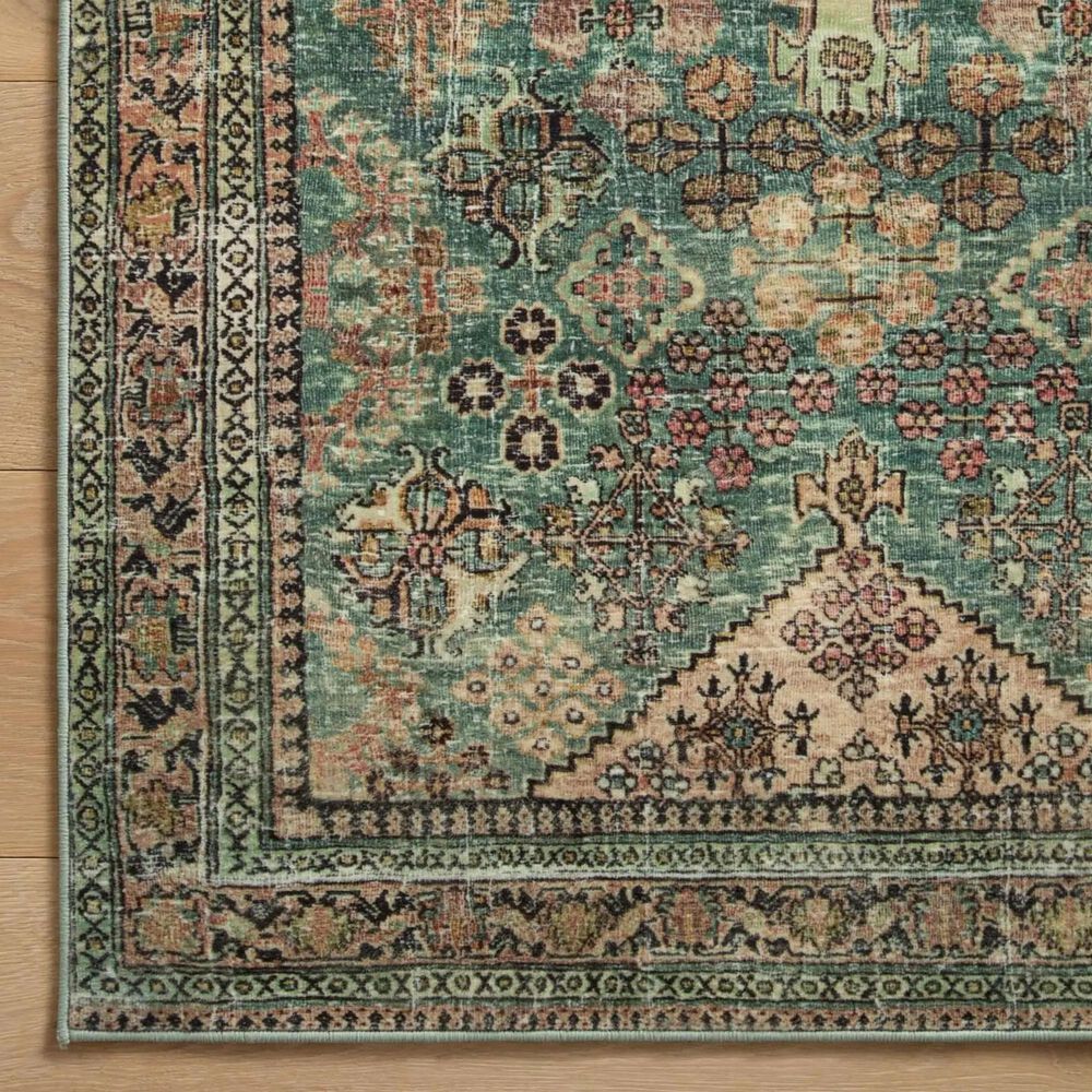 Magnolia Home Sinclair 2&#39;3&quot; x 7&#39;6&quot; Turquoise and Multicolor Runner, , large