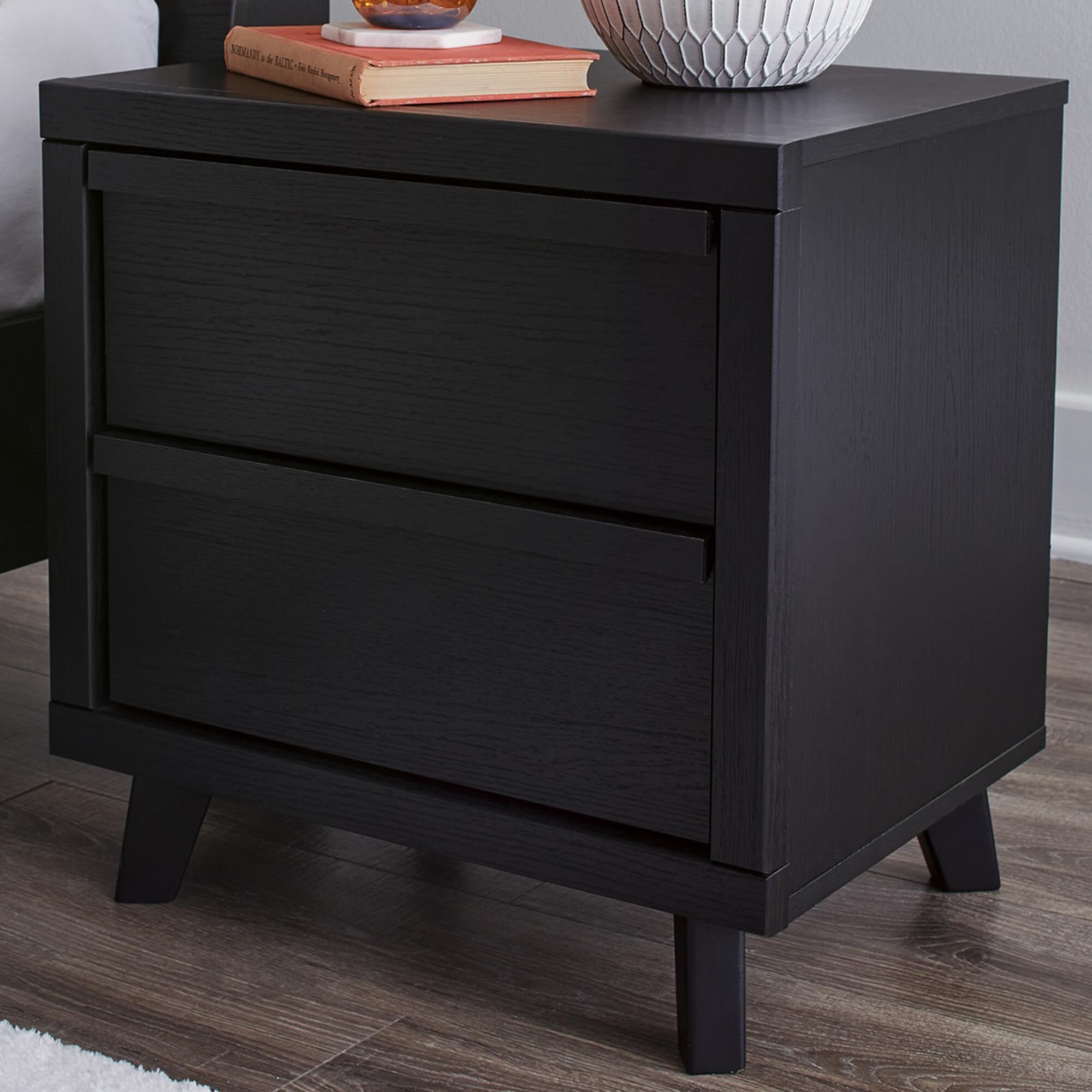 Ashley Danziar Nightstand in Matte Black