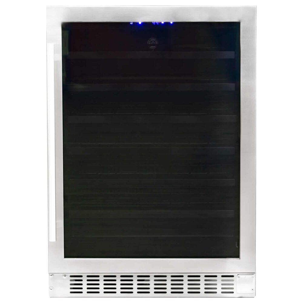 Azure 5.6 Cu. Ft. Glass Door Wine Center in Stainless Steel, , large