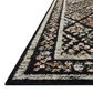 Rifle Paper Co Laurel Parquet 2"8" x 4" Black Area Rug, , large