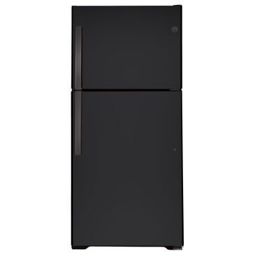 GE Appliances 21.9 Cu. Ft. Top Freezer Refrigerator in Black Slate, , large