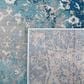Safavieh Aria 8" x 10" Light Blue and Ivory Area Rug, , large