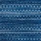 Safavieh Tulum 2" x 8" Blue and Ivory Runner, , large