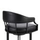 Blue River Pharaoh 26" Swivel Counter Stool in Black, , large