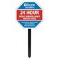 Swann Security Yard Stake Warning Sign in Blue and Red, , large