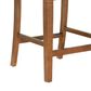 Linon Home Decor Emmy 26" Counter Stool with Tan Cushion in Cherry, , large