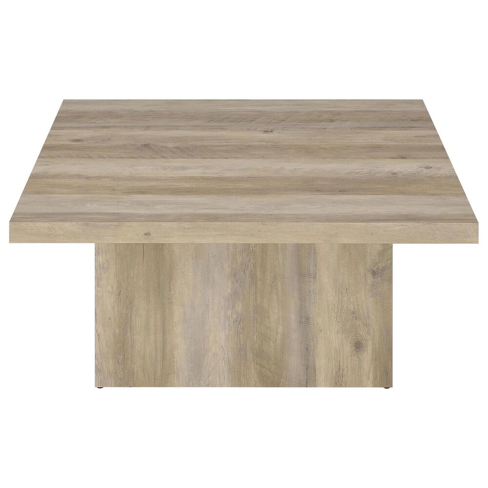Pacific Landing Devar Square Coffee Table in Distressed Pine, , large