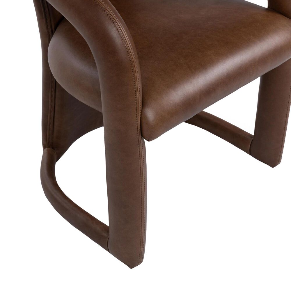 Classic Home Archie Arm Chair in Bison Brown, , large