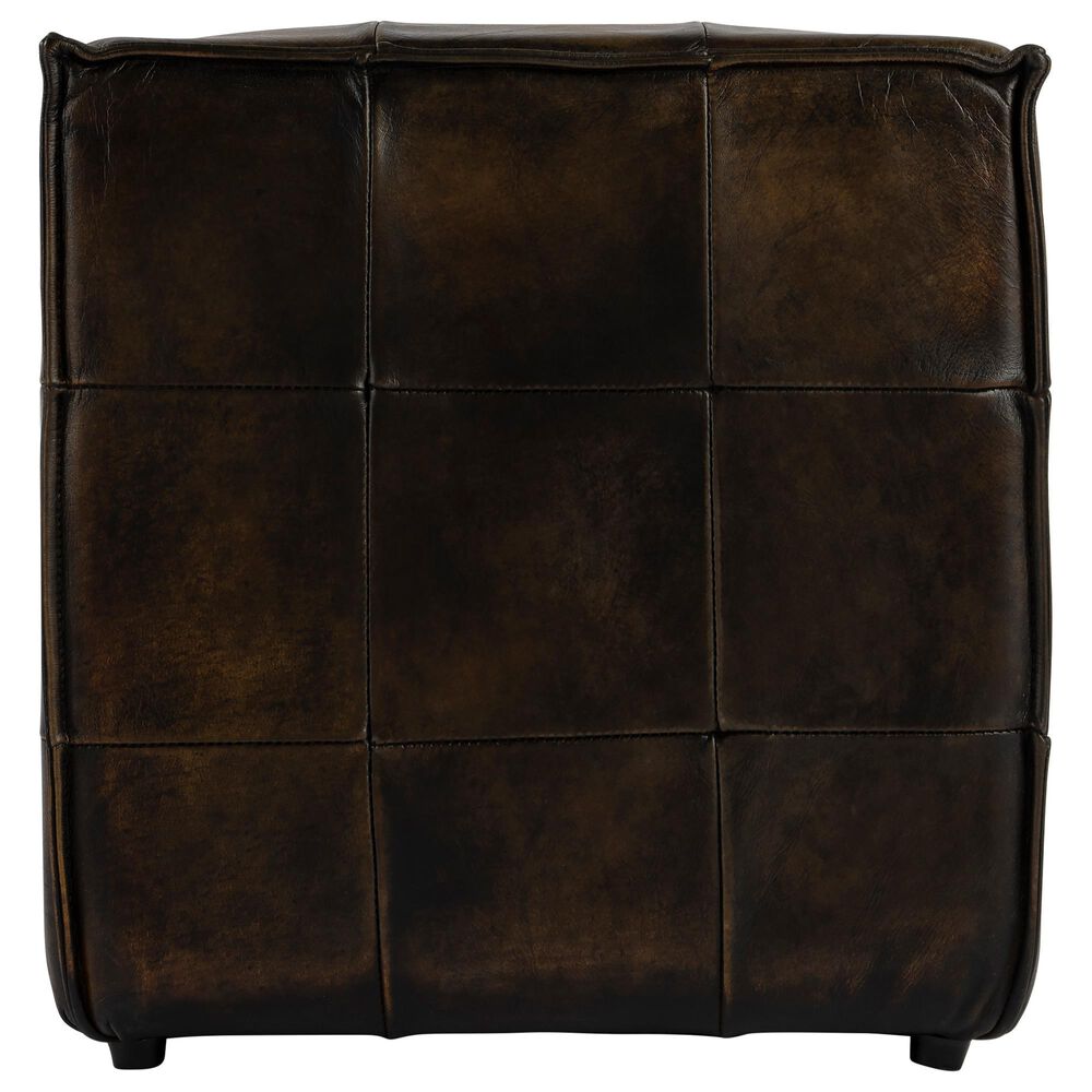 Butler Leon Ottoman in Dark Brown, , large