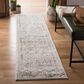 Safavieh Tulum Traditional 2" x 11" Ivory and Grey Runner, , large